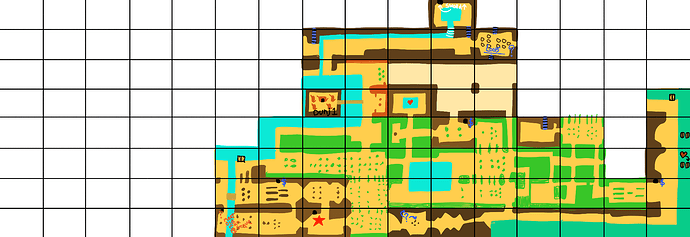 a partially filled in map of the Overworld from Legend of Zelda on the NES.