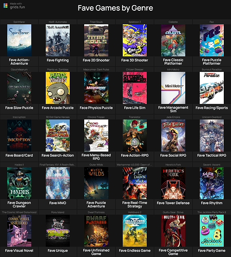 genre grid