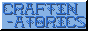 craftinatorics in a pixelated stitched-looking font. occasionally, a highlight travels from letter to letter as if it were catching the light